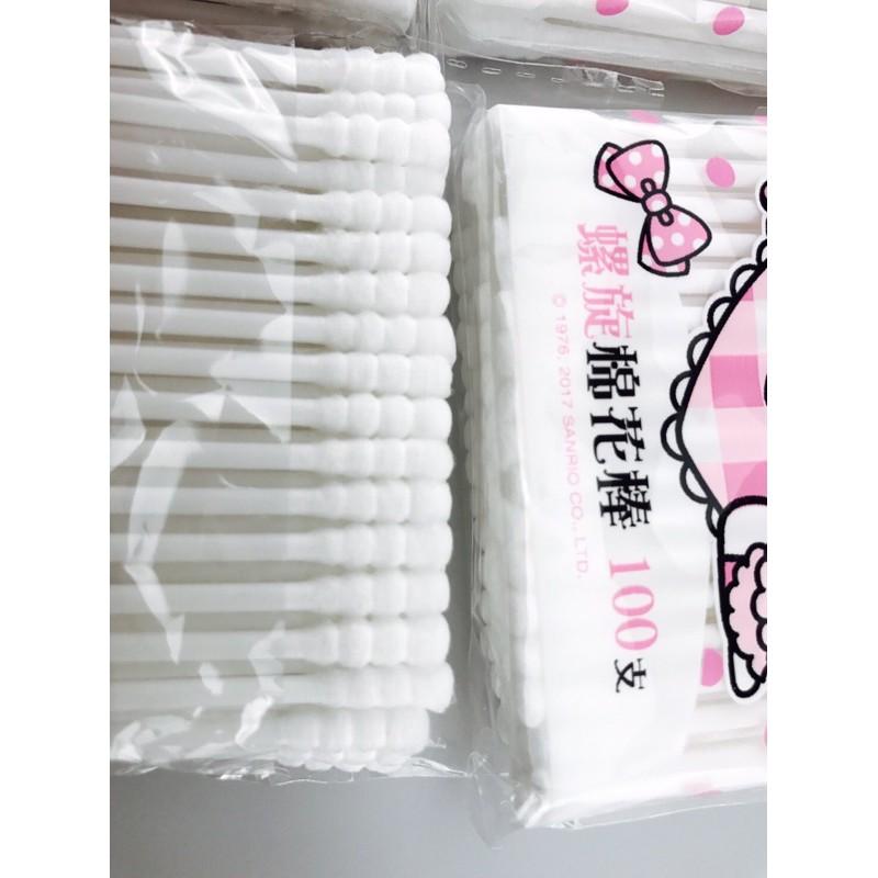 【全盛】現貨 正版kitty護耳棉花棒  凱蒂貓 螺旋棉花棒  螺旋 耳朵清潔  外出包【CF-05A-03259】-細節圖5