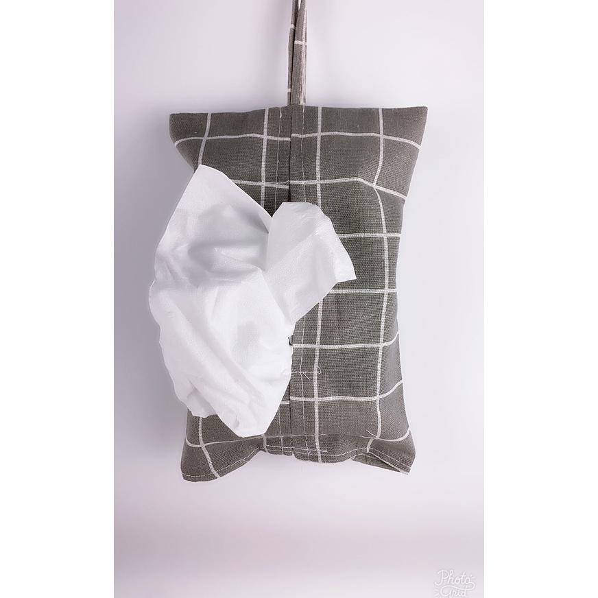 現貨 棉麻抽取式衛生紙套 創意掛式紙巾袋 面紙盒 抽取式 車用衛生紙套 吊掛【CF-04B-30824】-細節圖2