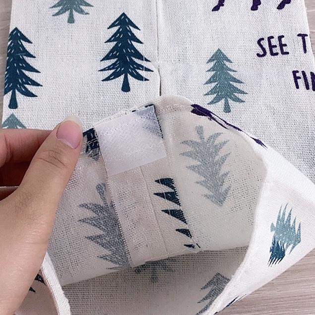 現貨 棉麻抽取式衛生紙套 創意掛式紙巾袋 面紙盒 抽取式 車用衛生紙套 吊掛【CF-04B-30824】-細節圖5