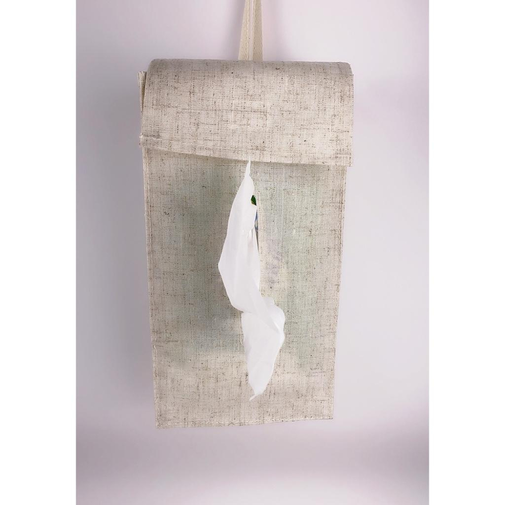 現貨 棉麻抽取式衛生紙套 創意掛式紙巾袋 面紙盒 抽取式 車用衛生紙套 吊掛【CF-04B-30824】-細節圖9