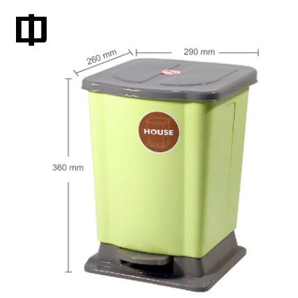 現貨 HOUSE 好室喵 腳踏式 垃圾桶 辦公室 垃圾桶 回收桶 清潔桶 時尚簡約 踏式【CF-04A-65798】-細節圖4