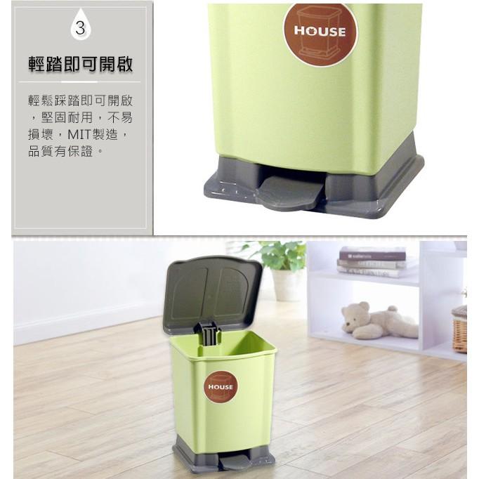 現貨 HOUSE 好室喵 腳踏式 垃圾桶 辦公室 垃圾桶 回收桶 清潔桶 時尚簡約 踏式【CF-04A-65798】-細節圖7
