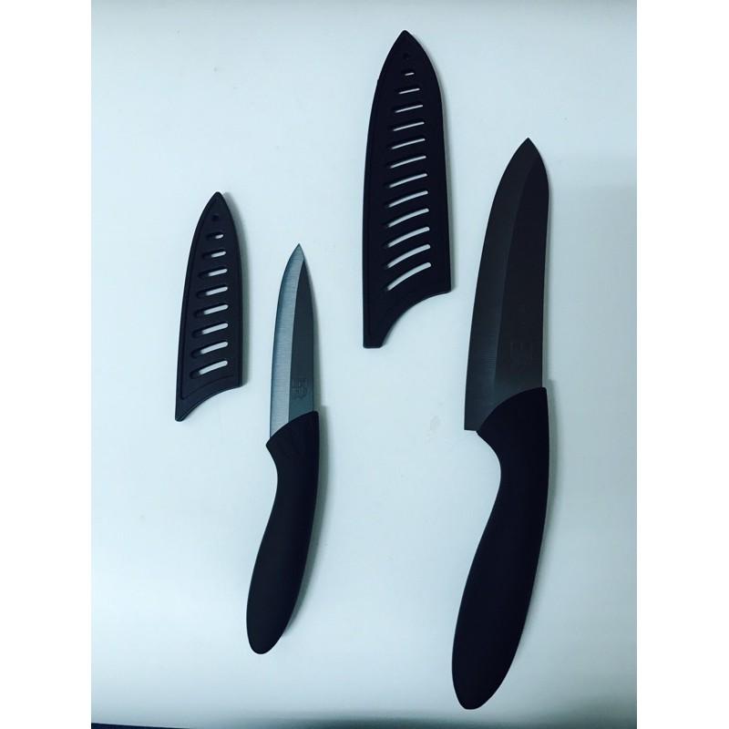 【全盛】現貨 陶瓷 刀具 料理刀 水果刀 永不生鏽 輕薄 防滑 帶套 廚房 水果 刀子 【CF-02B-37502】-細節圖2