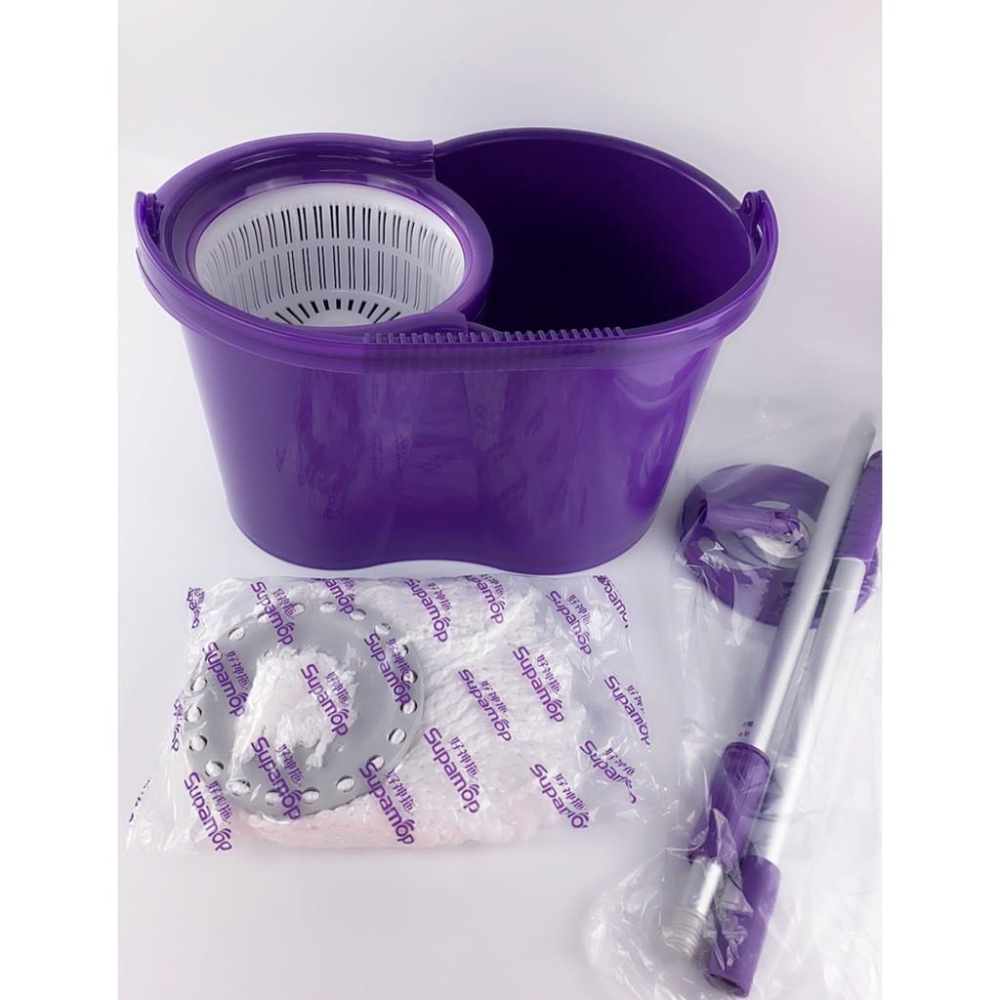 現貨 台灣發貨 好神拖 A180 迷你脫水桶 布盤 腳踩旋轉拖把 手壓旋轉拖把 【DJ-05A-50212】全盛-細節圖7