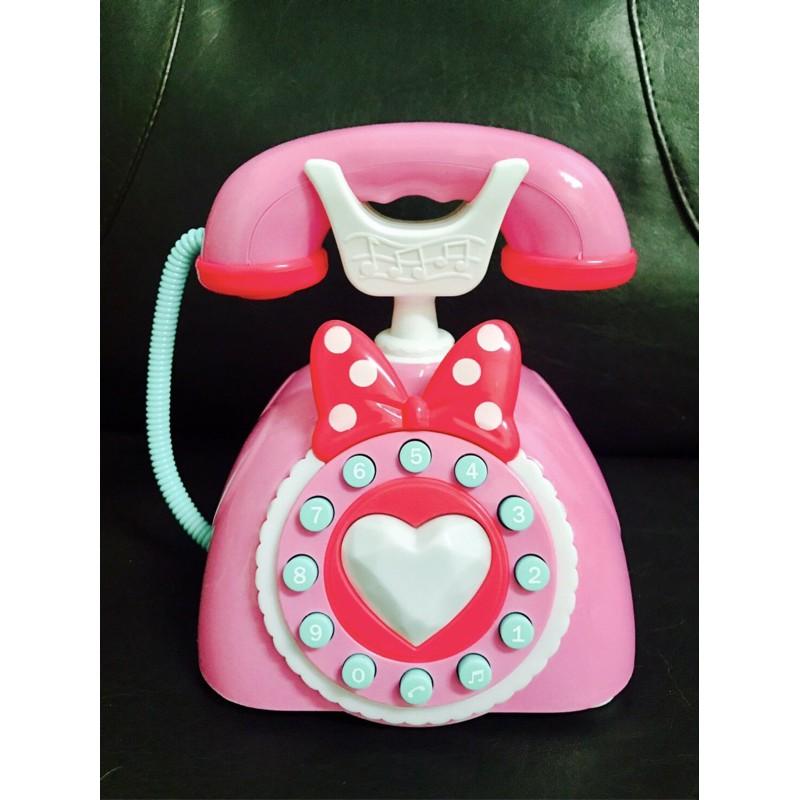 【全盛】現貨 仿真電話 公主電話 仿真電話 玩具 復古 女寶 女孩 聲音 安全玩具 英文【DJ-01A-15481】-細節圖4