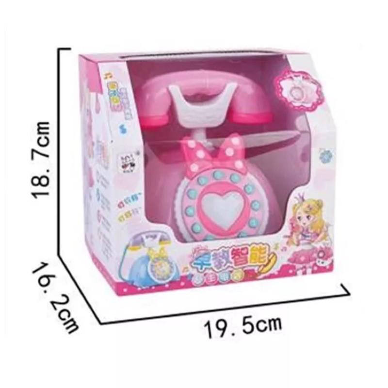 【全盛】現貨 仿真電話 公主電話 仿真電話 玩具 復古 女寶 女孩 聲音 安全玩具 英文【DJ-01A-15481】-細節圖5