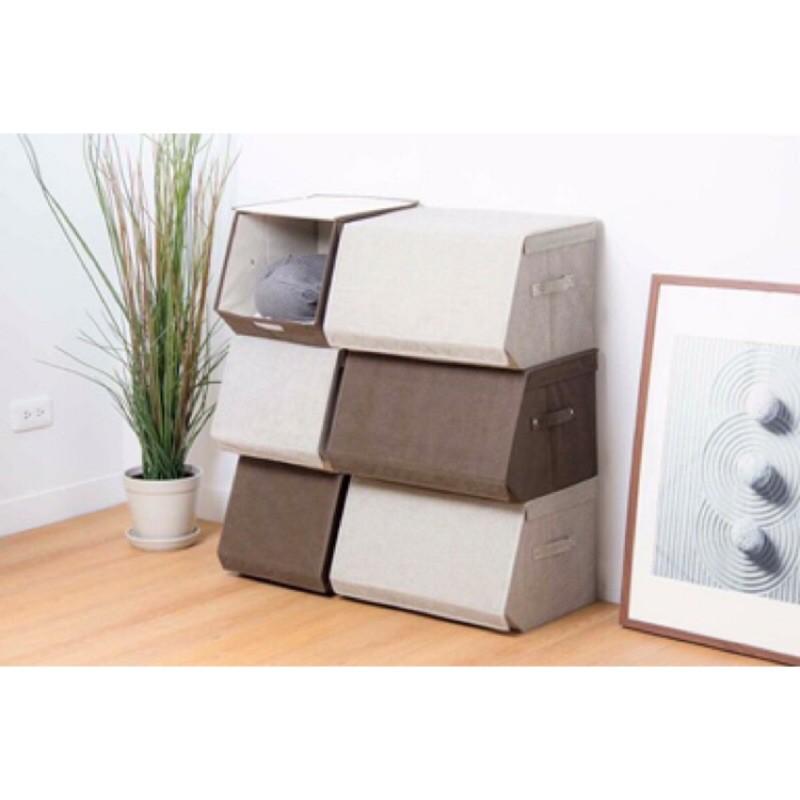 🎈全盛🎈 現貨 斜取收納箱 收納盒 衣櫥 斜口 手提 現貨 收納 收納箱 衣物收納 【CF-04B-39988】-細節圖2