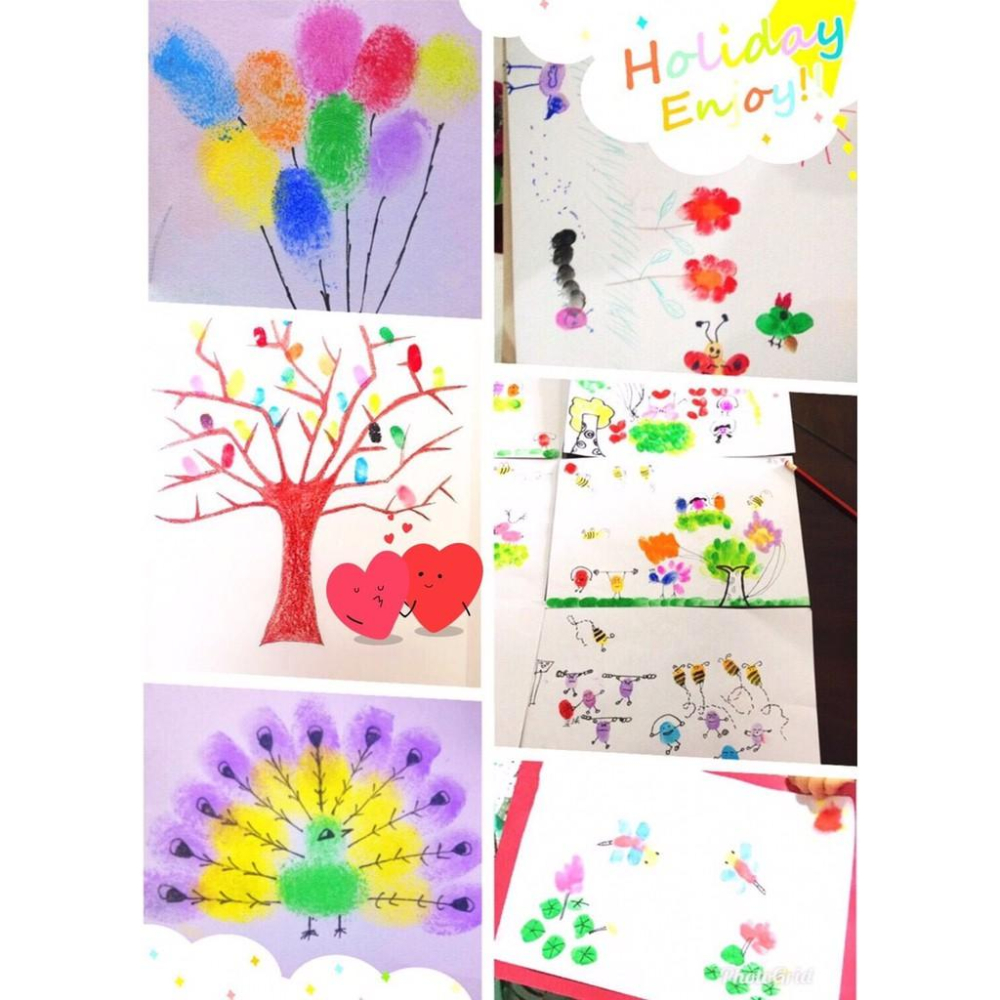 【全盛】現貨 手指畫 手指畫印泥 印泥 可水洗手指畫印泥 畫畫 DIY 水性印泥 繪畫 【CF-03A-10015】-細節圖6