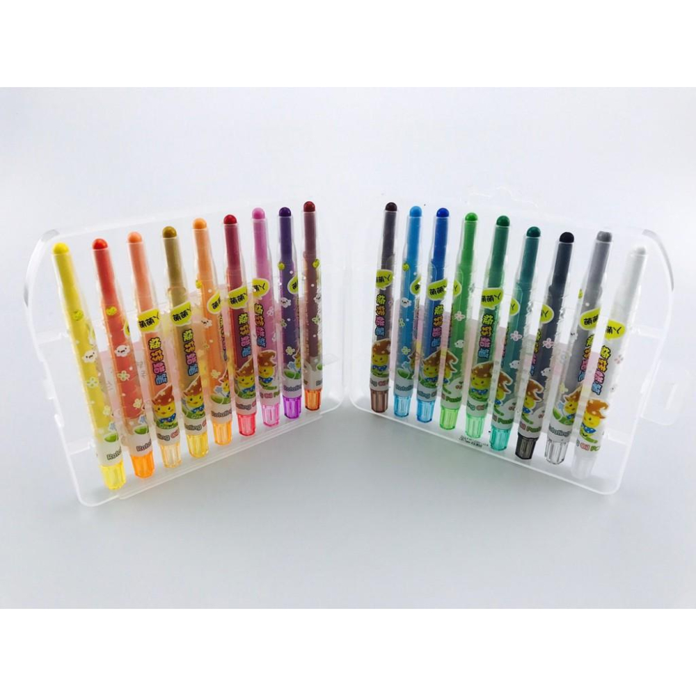 【全盛】現貨 旋轉蠟筆 油畫棒 水洗炫彩棒 畫畫 水彩畫 水洗蠟筆 畫圖  橡皮擦可擦 【CH-03B-63220】-細節圖3