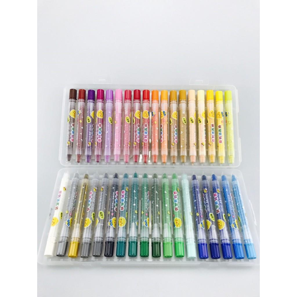 【全盛】現貨 旋轉蠟筆 油畫棒 水洗炫彩棒 畫畫 水彩畫 水洗蠟筆 畫圖  橡皮擦可擦 【CH-03B-63220】-細節圖7