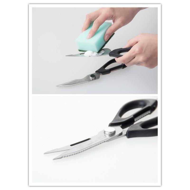 【全盛】現貨  多功能不鏽鋼料理剪刀食物剪刀 去骨刀 開罐器 餐飲王剪刀 刮鱗器 烤肉神器 【CF-02A-37489】-細節圖5