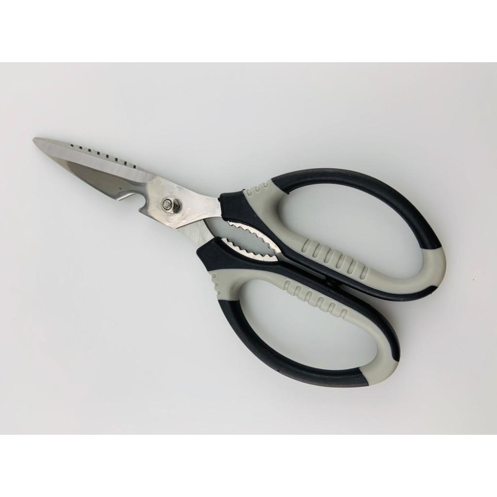 【全盛】現貨  多功能不鏽鋼料理剪刀食物剪刀 去骨刀 開罐器 餐飲王剪刀 刮鱗器 烤肉神器 【CF-02A-37489】-細節圖8