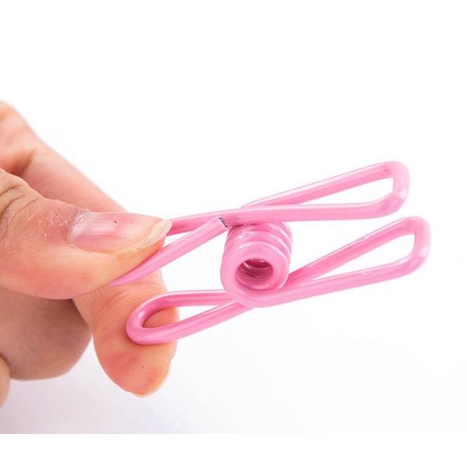 現貨 彩色銅絲夾 晾衣夾 文件夾 萬用夾 事務夾 收納夾子 吊衣夾 強力夾 彩色夾子 曬衣夾【CF-05A-00121】-細節圖3