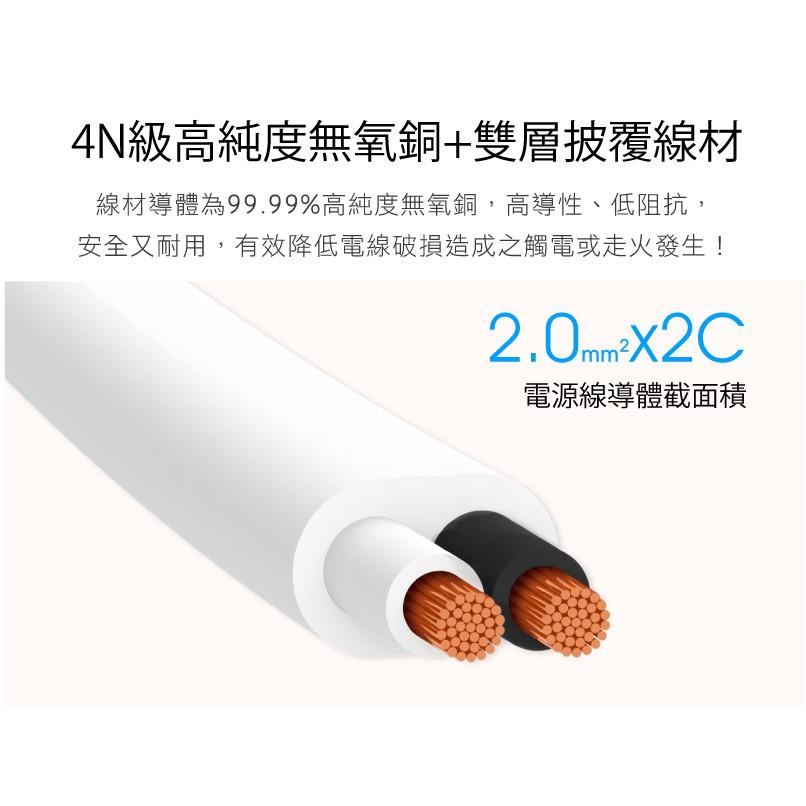 現貨 3座3切保護傘系列安全延長線組 6尺9尺延長線 家電延長線【CF-03A-73860】-細節圖9