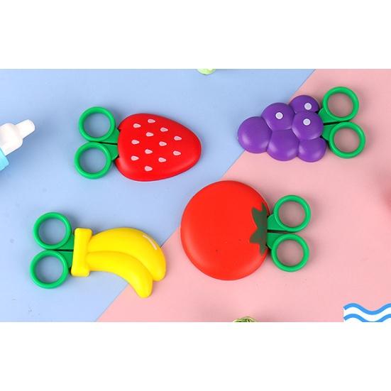 現貨 水果剪刀 兒童剪紙剪刀 安全剪刀 學習剪刀  剪紙剪刀 學習美工剪刀【CF-02A-10189】-細節圖2