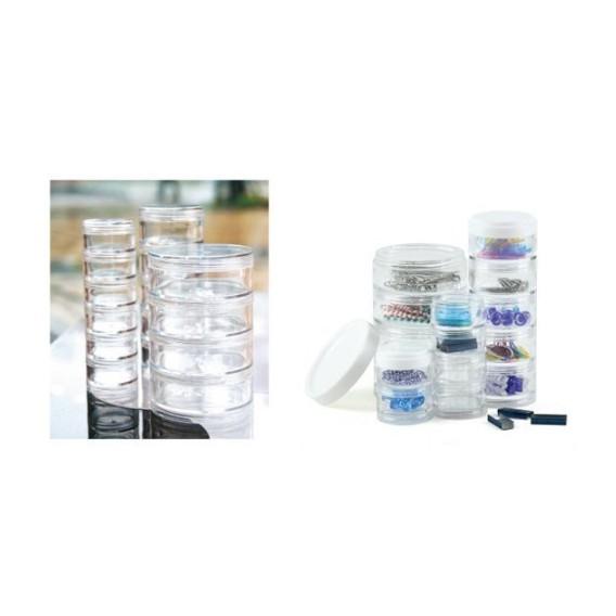 【現貨】台灣製造 連環盒 分裝瓶 美甲 飾品盒 5連盒 五層盒  分裝瓶 鑽盒透明 分裝盒【CF-04A-30098】-細節圖5