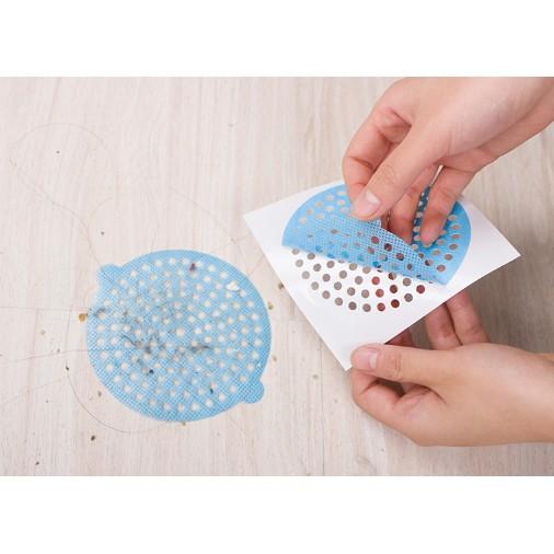 現貨  台灣製 浴室毛髮收集貼布 排水孔貼 防毛髮貼 過濾貼 地漏貼 排水孔濾網【CF-05A-94482】-細節圖3