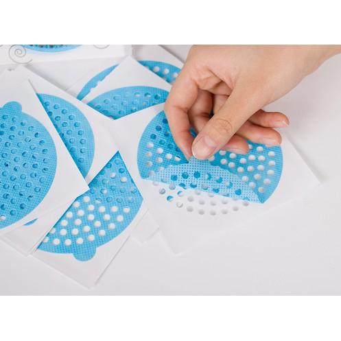 現貨  台灣製 浴室毛髮收集貼布 排水孔貼 防毛髮貼 過濾貼 地漏貼 排水孔濾網【CF-05A-94482】-細節圖4