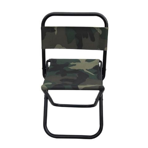 【全盛】彩色帆布折疊椅 迷彩折疊椅 迷彩靠背折合椅 登山椅 露營椅 折疊椅靠背 童軍椅 【CF-05A-31641】-細節圖2