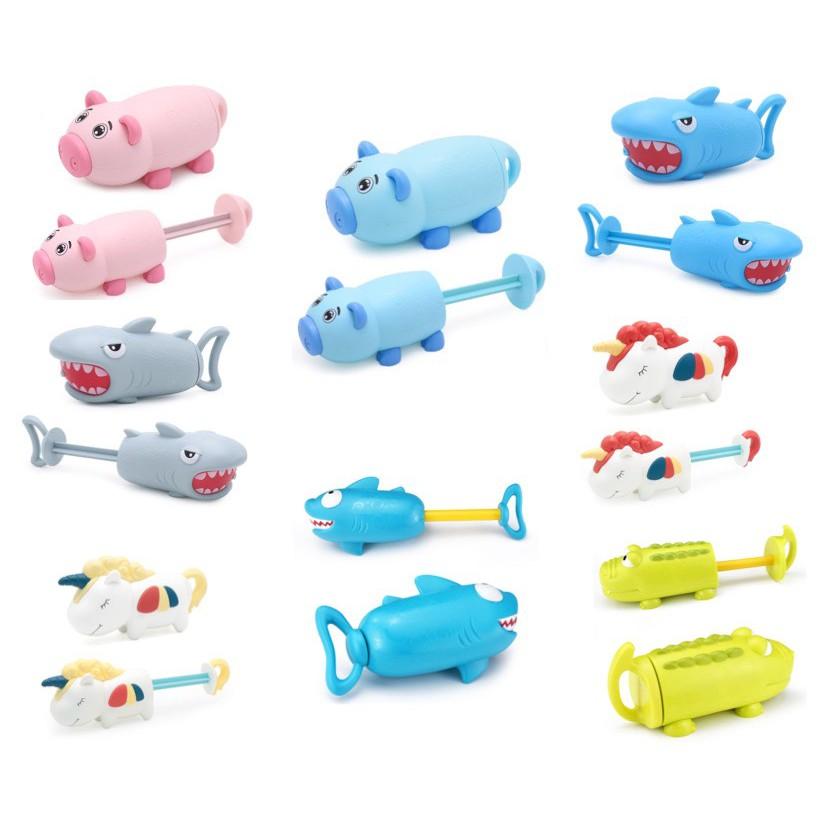 【全盛】兒童抽拉式水槍 鯊魚水槍 戲水玩具 卡通噴水水槍 水炮 打水仗 洗澡玩具【CH-01B-10030】-細節圖2