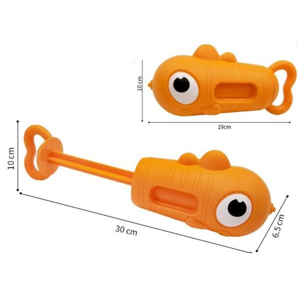 【全盛】兒童抽拉式水槍 鯊魚水槍 戲水玩具 卡通噴水水槍 水炮 打水仗 洗澡玩具【CH-01B-10030】-細節圖3