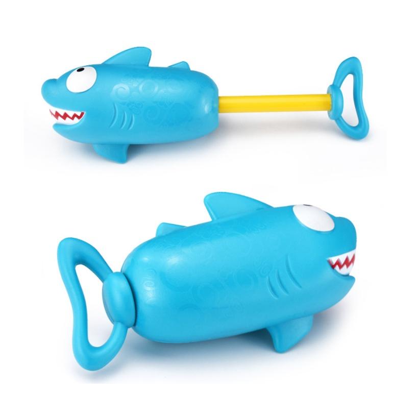 【全盛】兒童抽拉式水槍 鯊魚水槍 戲水玩具 卡通噴水水槍 水炮 打水仗 洗澡玩具【CH-01B-10030】-細節圖6