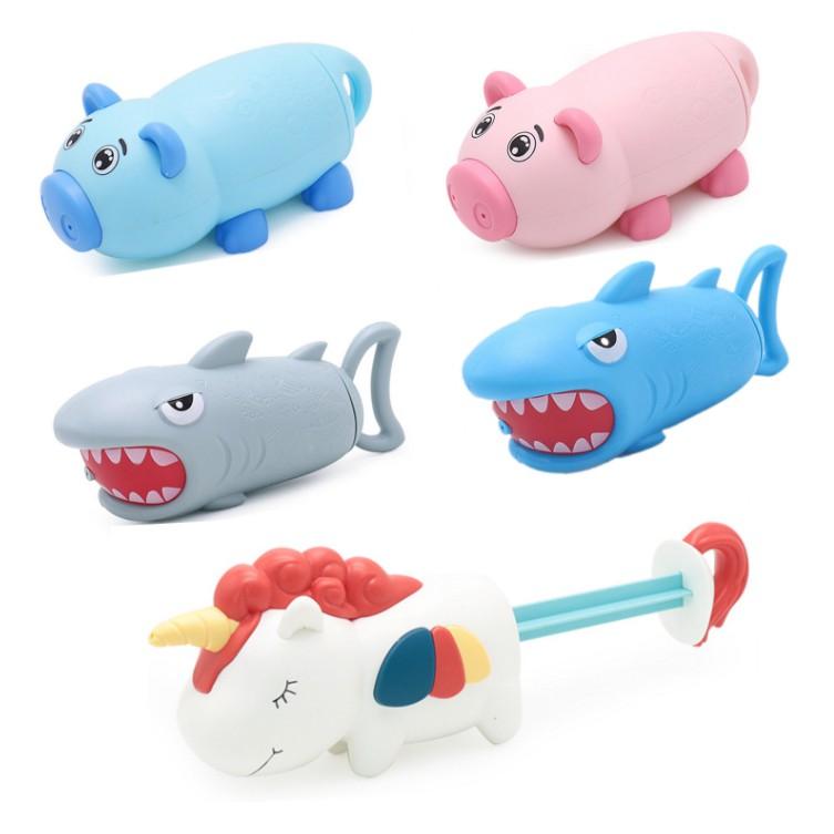 【全盛】兒童抽拉式水槍 鯊魚水槍 戲水玩具 卡通噴水水槍 水炮 打水仗 洗澡玩具【CH-01B-10030】-細節圖8