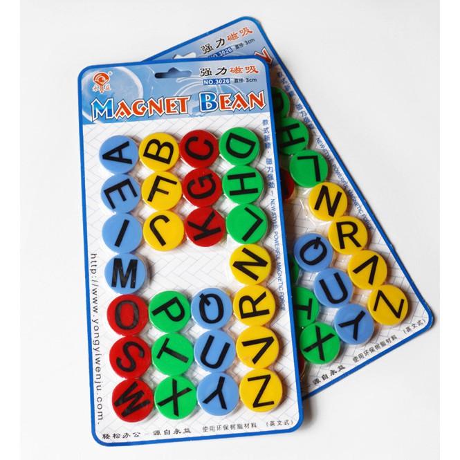 【現貨】字母磁鐵 ABC磁鐵 圓形磁鐵 彩色磁鐵 冰箱磁鐵 強力磁吸 磁性白板專用【DJ-03A-46998】-細節圖4