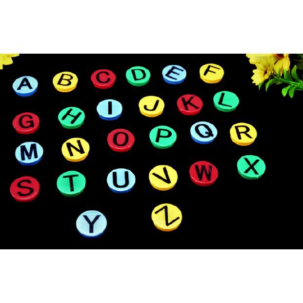 【現貨】字母磁鐵 ABC磁鐵 圓形磁鐵 彩色磁鐵 冰箱磁鐵 強力磁吸 磁性白板專用【DJ-03A-46998】-細節圖5