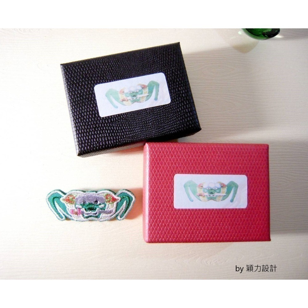 『劍獅』刺繡胸針 -府城古蹟安平「海山館」側門上置劍獅《安平在地文化- 依民俗作為擋煞用》-細節圖2