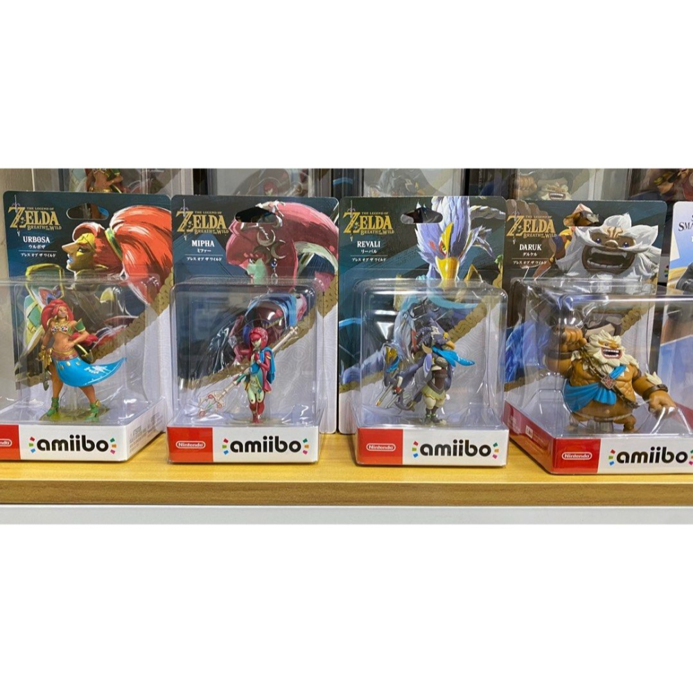 amiibo 薩爾達傳說 曠野之息 荒野之息 四英傑 里巴爾 米法 烏魯波薩 達魯凱爾 4隻1套販售 光陽行-細節圖3