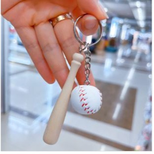🇹🇼拉拉Lala＇s 模擬棒球鑰匙圈掛飾 創意新款運動精緻棒球車鑰匙圈飾品 網路商店贈品-細節圖3