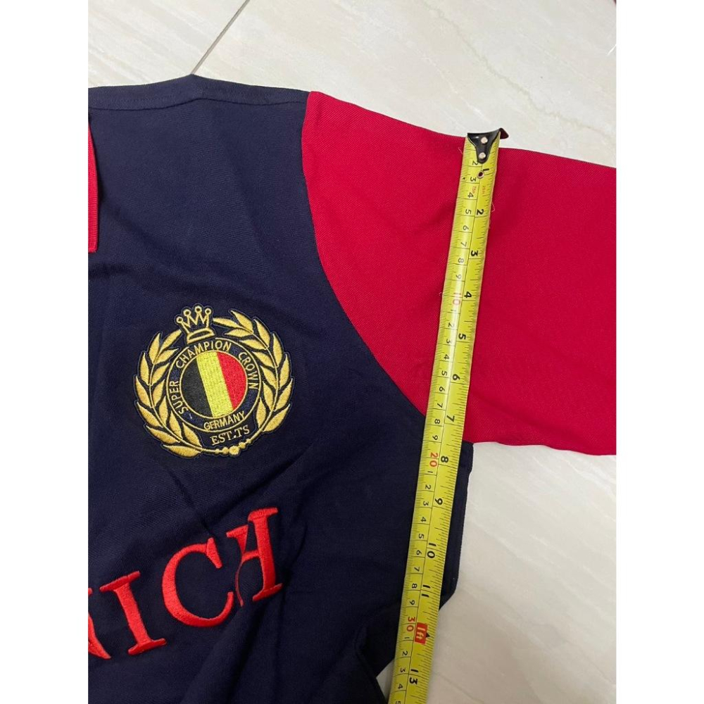 🇹🇼拉拉Lala＇s 長袖polo衫男運動休閒輕奢純棉撞色刺繡學院風大碼-細節圖4