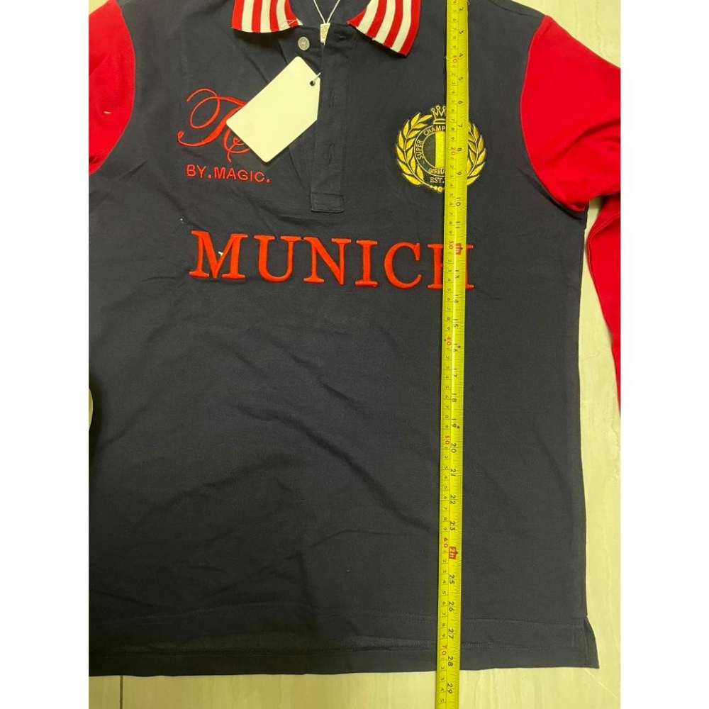 🇹🇼拉拉Lala＇s 長袖polo衫男運動休閒輕奢純棉撞色刺繡學院風大碼-細節圖6