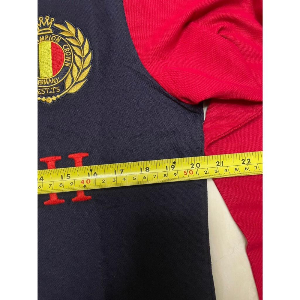 🇹🇼拉拉Lala＇s 長袖polo衫男運動休閒輕奢純棉撞色刺繡學院風大碼-細節圖8