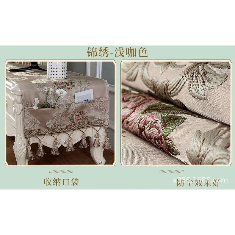 🇹🇼拉拉Lala＇s 歐電視櫃罩蓋布茶几布桌布客廳長方形台佈鞋櫃布-細節圖2