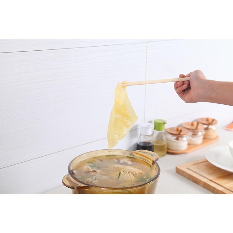 🇹🇼拉拉Lala＇s 廚房煲湯吸油紙燉湯喝吸油棉加厚食品墊紙去油吸附浮沫12片裝-細節圖2