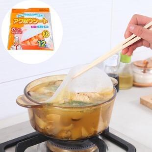 🇹🇼拉拉Lala＇s 廚房煲湯吸油紙燉湯喝吸油棉加厚食品墊紙去油吸附浮沫12片裝-細節圖6