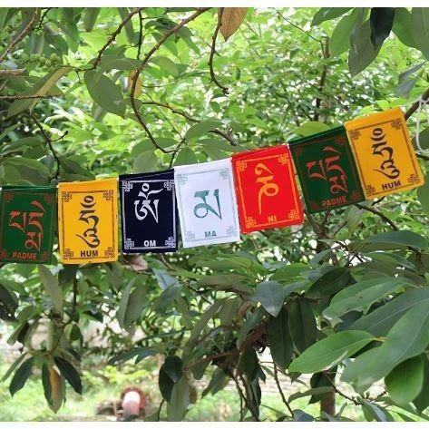 🇹🇼拉拉Lala＇s 西藏佛尼泊爾經幡五色迷你經旗風馬旗龍達觀音六字長90cm 4-2-細節圖7