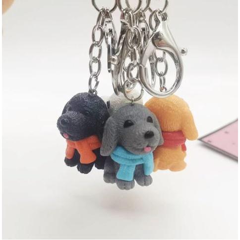 🇹🇼拉拉Lala＇s 創意小狗鑰匙扣挂件動物泰迪公仔包包掛飾娃娃機促銷禮品批發-細節圖3