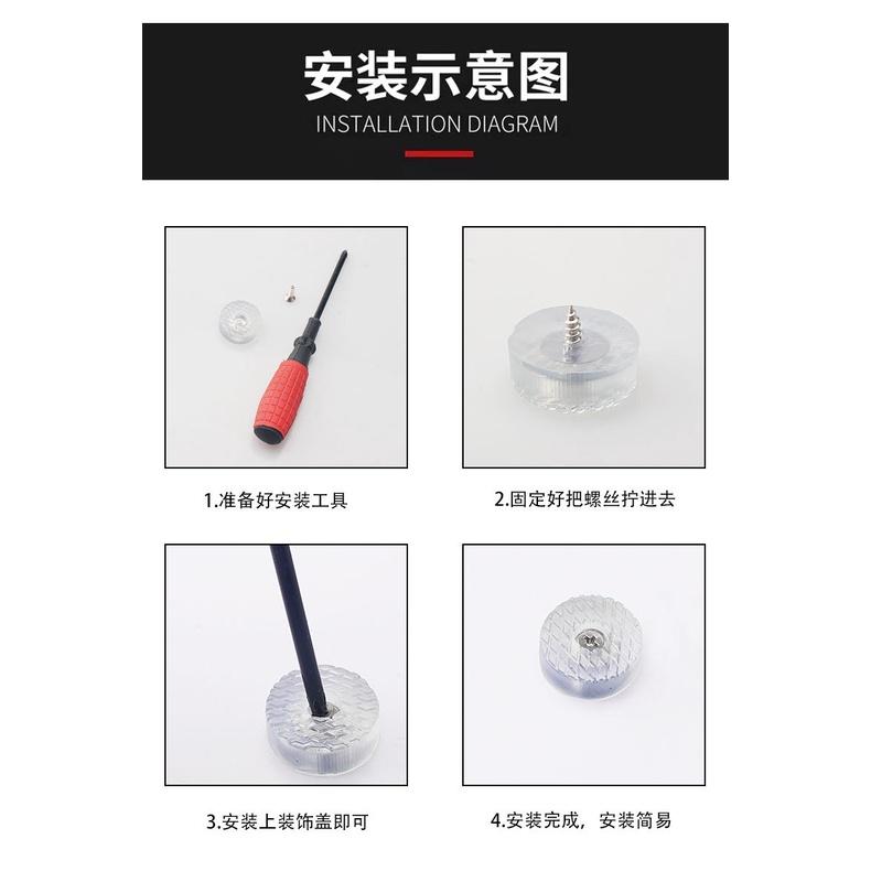 🇹🇼拉拉Lala＇s 靜音防滑桌椅腳墊 防滑減震尼龍腳墊透明防滑增高墊31*30帶介腳墊-細節圖4