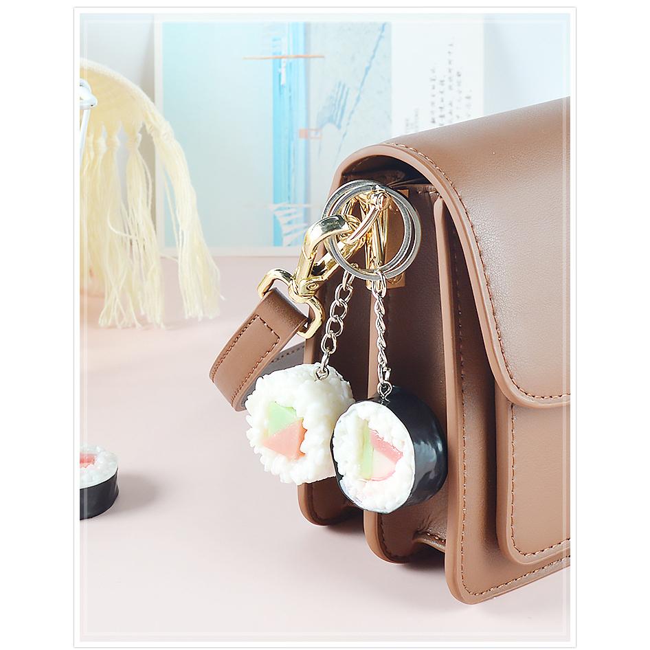 🇹🇼拉拉Lala＇s PVC仿真食物模型挂件日式仿真壽司飯糰書包鑰匙扣小掛飾食玩模型-細節圖6