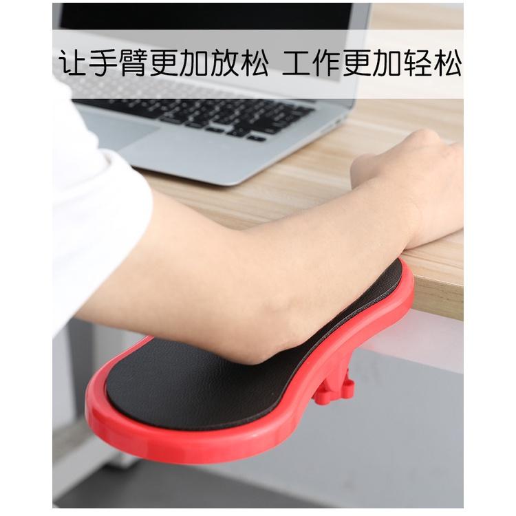 🇹🇼拉拉Lala＇s 電腦手托架手臂支撐架電腦桌手托板護腕鼠標墊創意可旋轉手臂支架黑紅-細節圖5