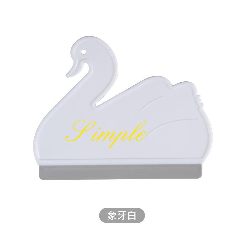 🇹🇼拉拉Lala＇s 擦玻璃神器卡通天鵝浴室衛生間除霧刮水板家用鏡子矽膠刮水器-細節圖8