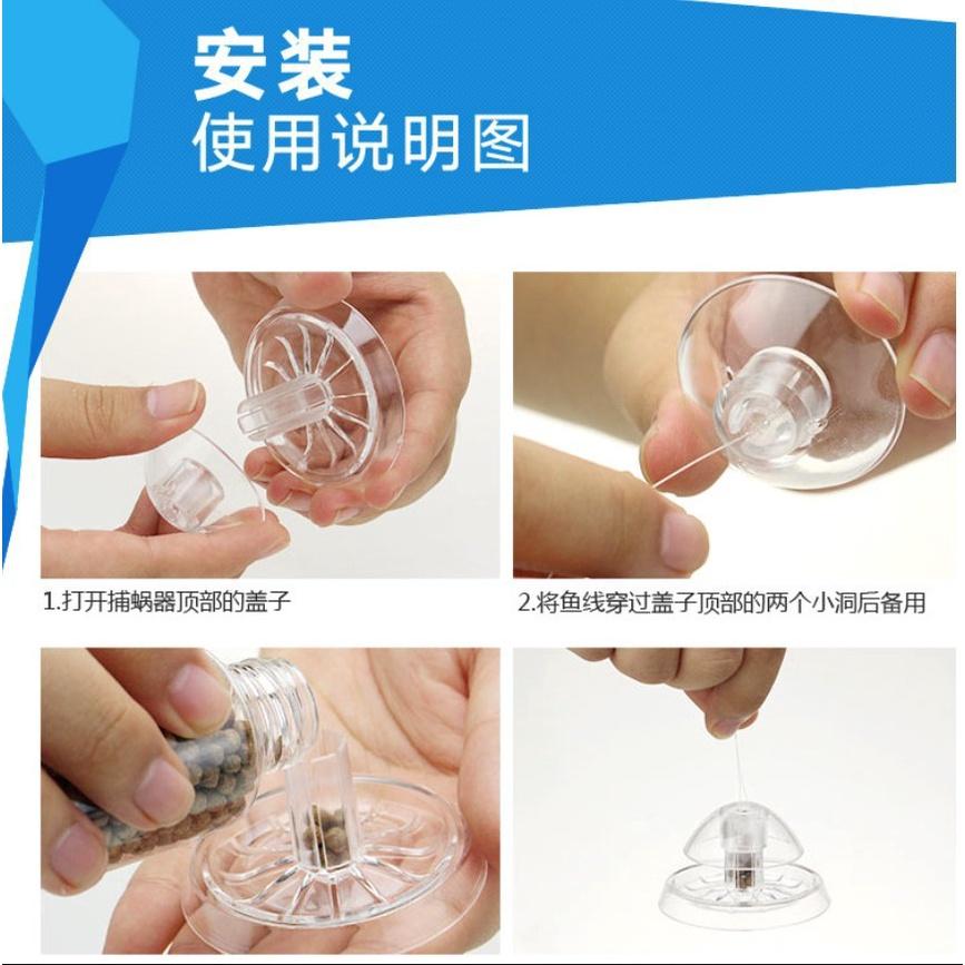 拉拉Lala＇s 草缸除蝸牛器魚缸螺類蝸牛捕捉器誘捕缸內雜螺 趣味捕蝸牛器水族-細節圖5