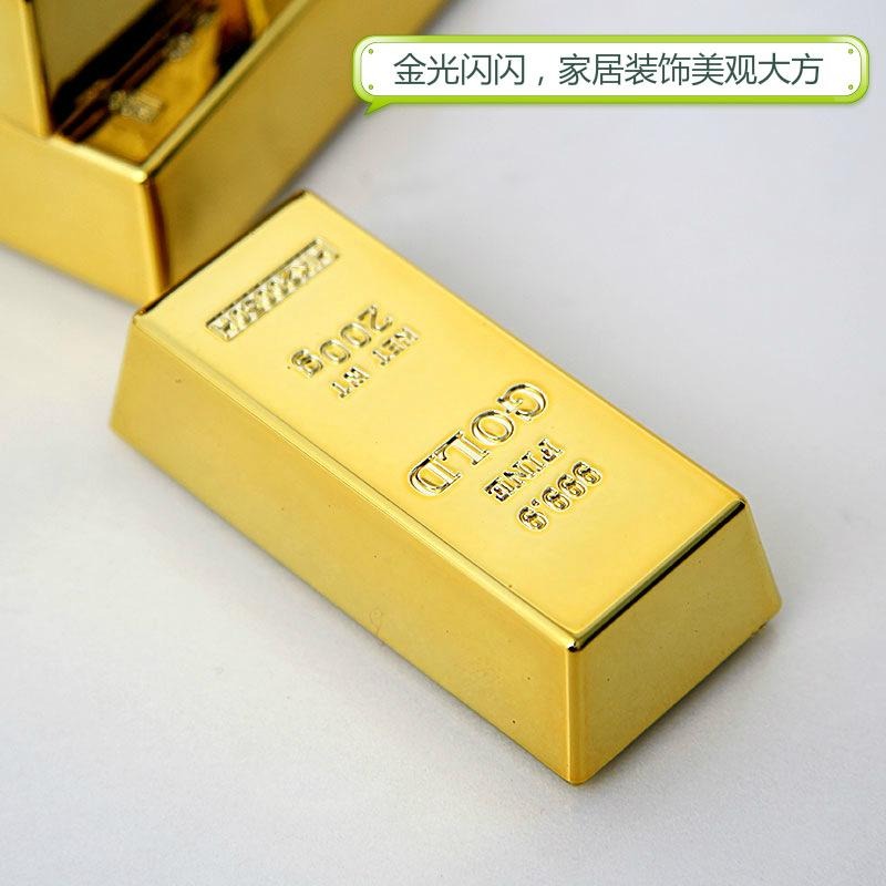 🇹🇼拉拉Lala＇s 創意金磚金塊金條冰箱貼定制 拍攝仿金道具飾品 2粒裝/32-1-細節圖7