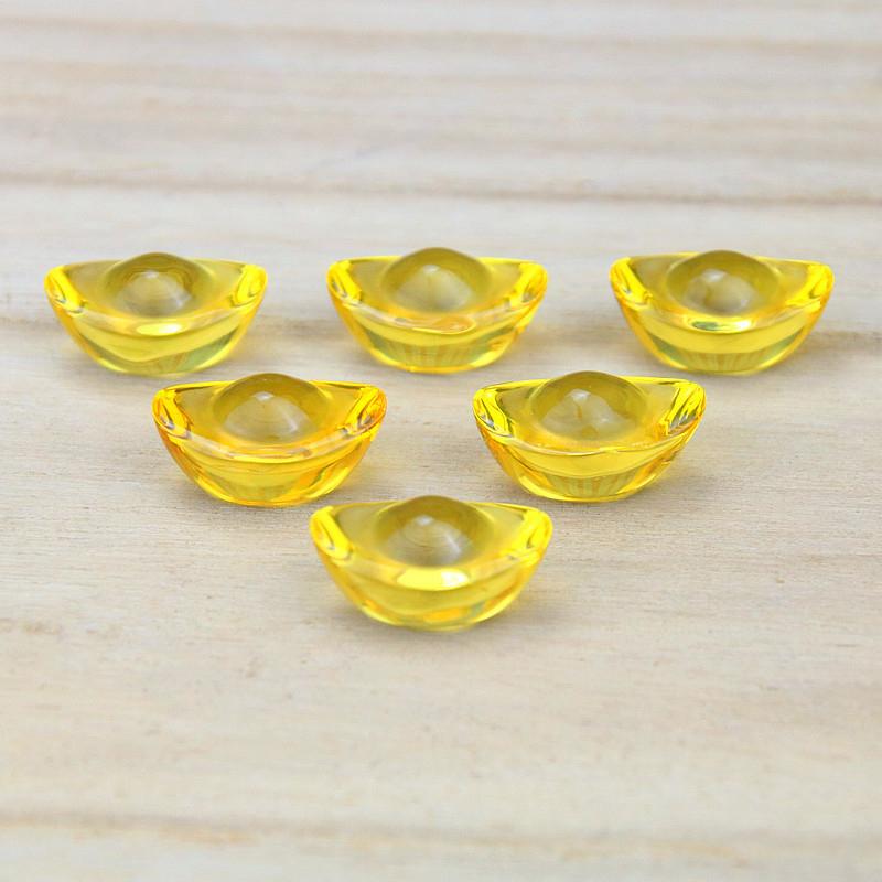 🇹🇼拉拉Lala＇s  迷你元寶擺件銀元寶寺廟用品工藝品2cm-細節圖2