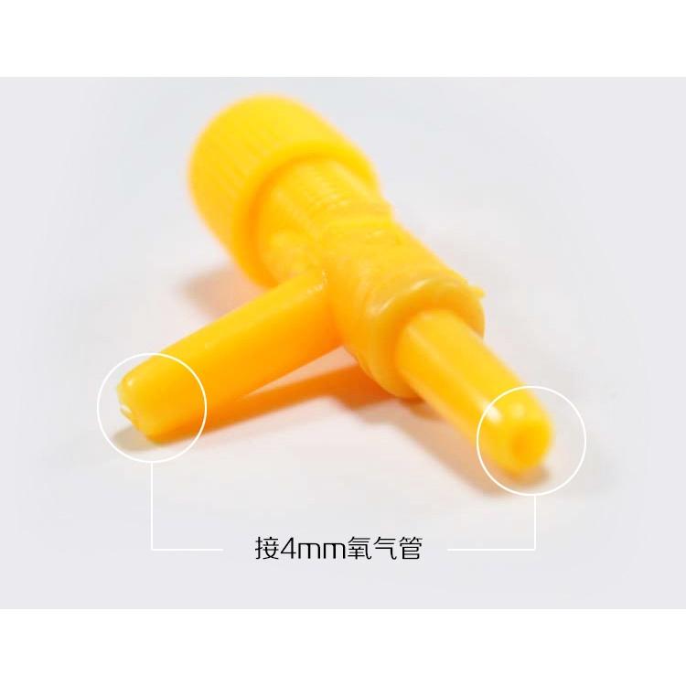 🇹🇼拉拉Lala＇s 氧氣泵增氧泵專用T形空氣調節閥接氧氣管空氣閥三通調節氣量大小-細節圖3