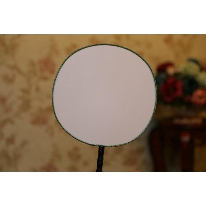 🇹🇼拉拉Lala＇s 空白宮扇DIY繪畫白色扇面 團扇空白扇子圓扇加厚大號24公分-細節圖2