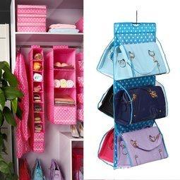 🇹🇼拉拉Lala＇s  家居用品懸掛式牛津布包包收納掛袋衣櫃收納掛袋床邊收納掛袋-細節圖3